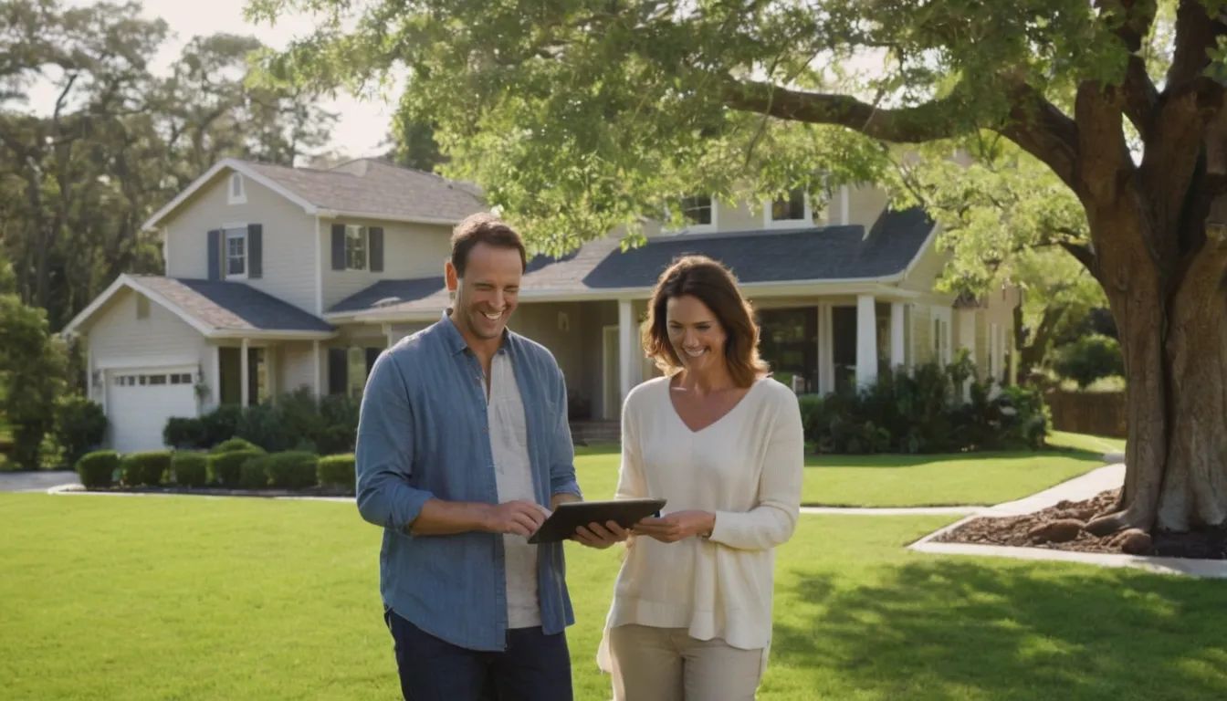 Homeowner reviewing tree photos with a local provider in the San Clemente area